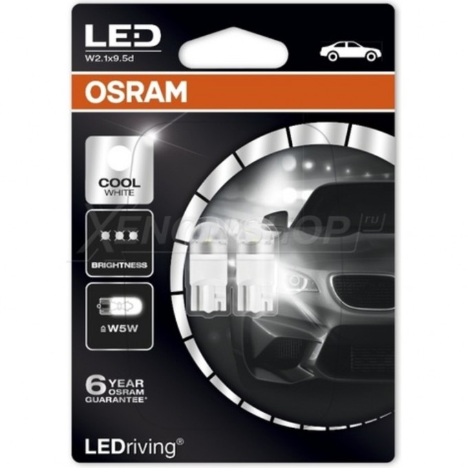 Автолампы OSARAM LED ≠ W5W LEDRIVING 2880CW-02B 4052899434707 Автолампы OSARAM LED ≠ W5W LEDRIVING 2880CW-02B 4052899434707