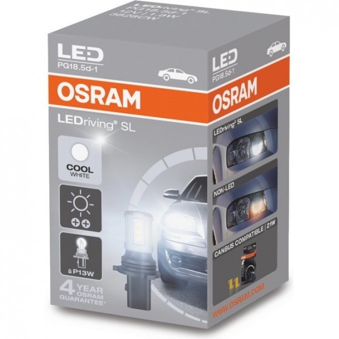 Автолампа OSRAM LED ≜P13W LEDRIVING 3828CW 4052899604988 Автолампа OSRAM LED ≜P13W LEDRIVING 3828CW 4052899604988