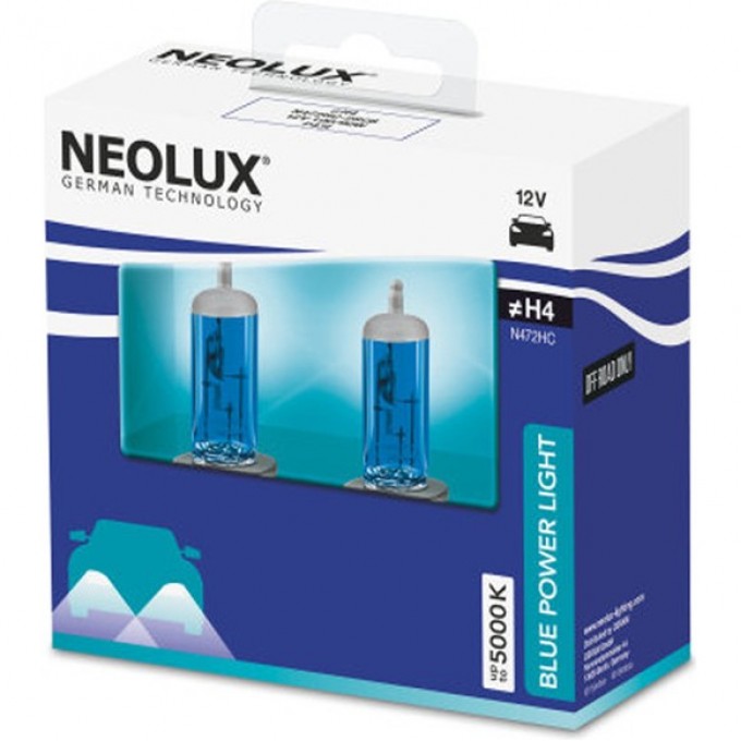 Автолампы NEOLUX H4 Blue Light N472B-2SCB (2 шт) 4052899500976 Автолампы NEOLUX H4 Blue Light N472B-2SCB (2 шт) 4052899500976