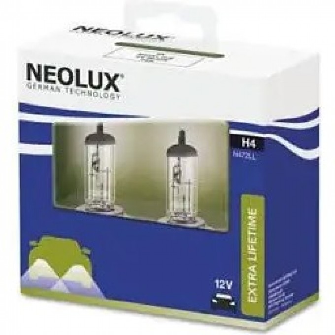 Автолампы NEOLUX H4 EXTRA LIFE TIME N472LL-2SCB (2 шт.) 4052899500990 Автолампы NEOLUX H4 EXTRA LIFE TIME N472LL-2SCB (2 шт.) 4052899500990