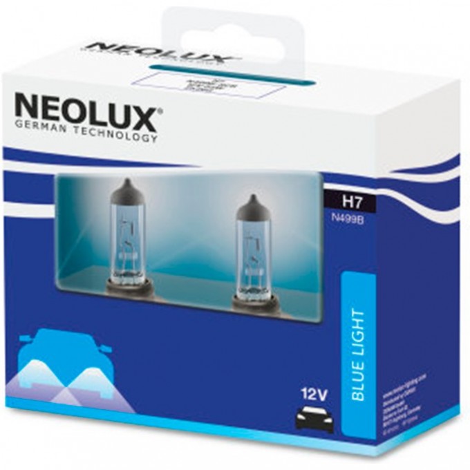 Автолампы NEOLUX H7 Blue Light N499B-2SCB (2 шт) 4052899501058 Автолампы NEOLUX H7 Blue Light N499B-2SCB (2 шт) 4052899501058