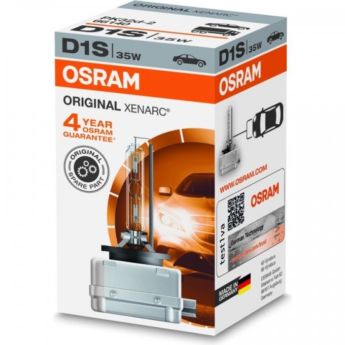 Автолампы OSARAM D1S XENARC ORIGINAL 66140(1 шт) 4008321184276 Автолампы OSARAM D1S XENARC ORIGINAL 66140(1 шт) 4008321184276