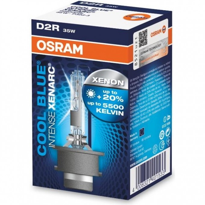 Автолампы OSARAM D2R XENARC COOL BLUE INTENSE 66250CBI 4008321401533 Автолампы OSARAM D2R XENARC COOL BLUE INTENSE 66250CBI 4008321401533