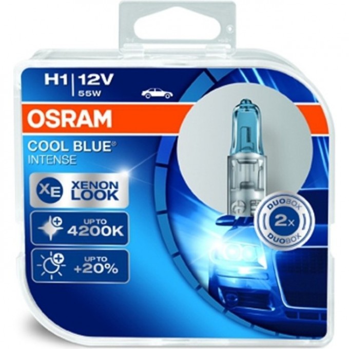 Автолампы OSARAM H1 COOL BLUE INTENSE 64150CBI-HCB (2 шт) 4052899412880 Автолампы OSARAM H1 COOL BLUE INTENSE 64150CBI-HCB (2 шт) 4052899412880