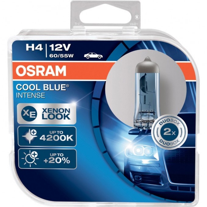 Автолампы OSARAM H4 COOL BLUE INTENSE 64193CBI-HCB (2 шт) 4052899413061 Автолампы OSARAM H4 COOL BLUE INTENSE 64193CBI-HCB (2 шт) 4052899413061