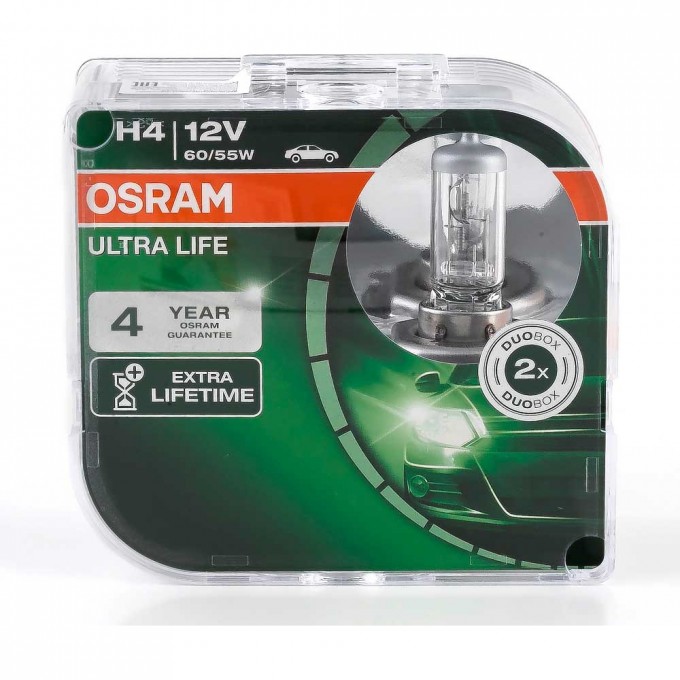 Автолампы OSARAM H4 ULTRA LIFE 64193ULT-HCB (2 шт) 4052899425200 Автолампы OSARAM H4 ULTRA LIFE 64193ULT-HCB (2 шт) 4052899425200