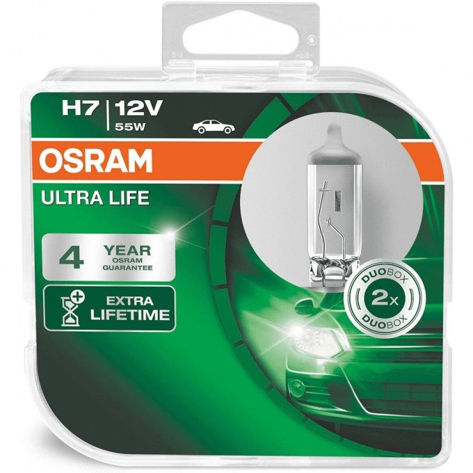 Автолампы OSARAM H7 ULTRA LIFE 64210ULT-HCB (2 шт) 4052899436213 Автолампы OSARAM H7 ULTRA LIFE 64210ULT-HCB (2 шт) 4052899436213
