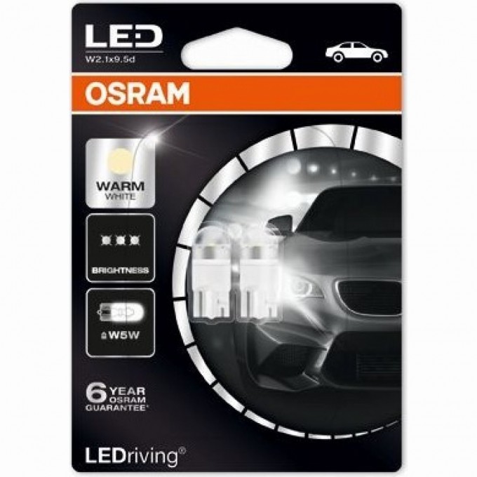 Автолампы OSARAM LED ≠ W5W LEDRIVING 2850WW-02B 4052899434493 Автолампы OSARAM LED ≠ W5W LEDRIVING 2850WW-02B 4052899434493