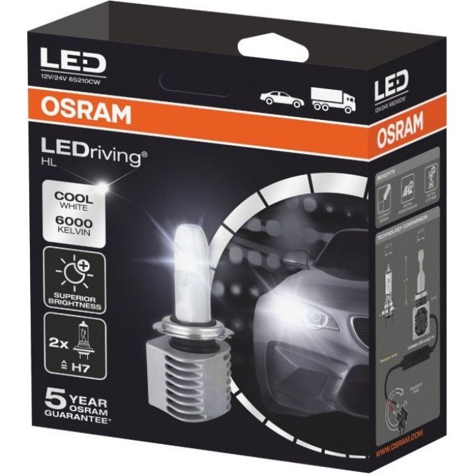 Автолампы OSARAM LED ≠H7 LEDRIVING 65210CW 4052899564060 Автолампы OSARAM LED ≠H7 LEDRIVING 65210CW 4052899564060