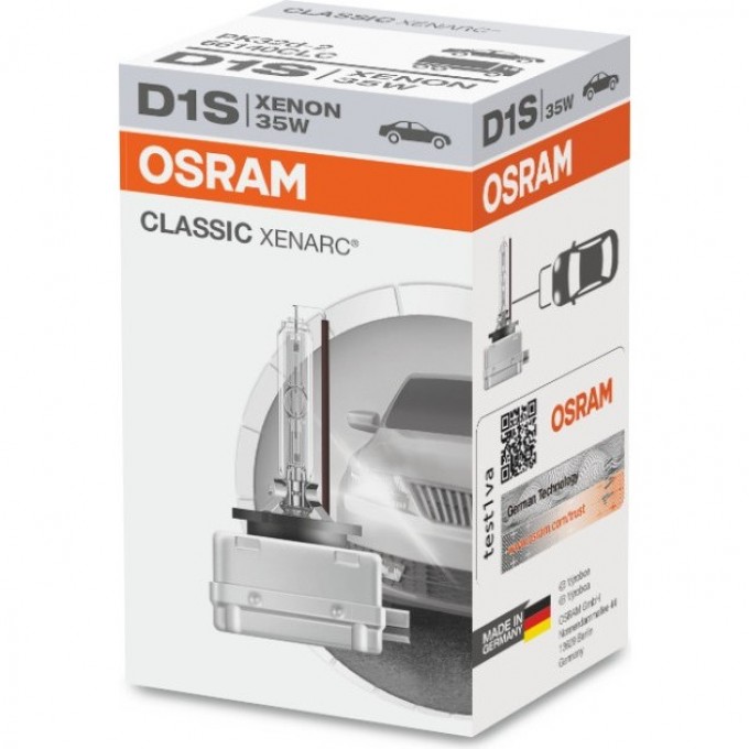Автолампы OSRAM D1S XENARC® CLASSIC 4052899075382 Автолампы OSRAM D1S XENARC® CLASSIC 4052899075382
