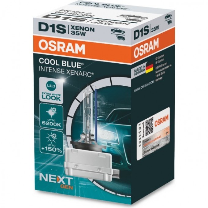 Автолампы OSRAM D1S XENARC® COOL BLUE® INTENSE Next Gen 4062172157322 Автолампы OSRAM D1S XENARC® COOL BLUE® INTENSE Next Gen 4062172157322
