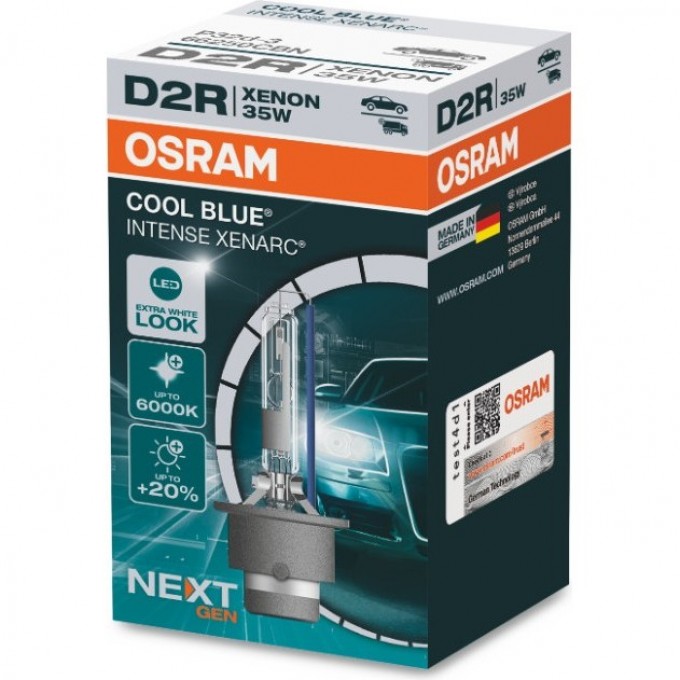 Автолампы OSRAM D2R XENARC® COOL BLUE® INTENSE Next Gen 4062172216913 Автолампы OSRAM D2R XENARC® COOL BLUE® INTENSE Next Gen 4062172216913