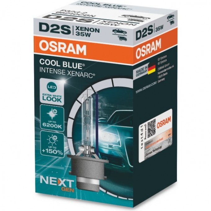 Автолампы OSRAM D2S XENARC® COOL BLUE® INTENSE Next Gen 4062172157353 Автолампы OSRAM D2S XENARC® COOL BLUE® INTENSE Next Gen 4062172157353