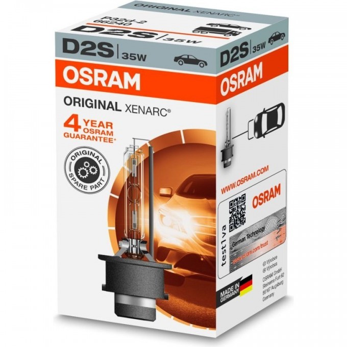 Автолампы OSRAM D2S XENARC ORIGINAL 66240(1 шт) 4008321184573 Автолампы OSRAM D2S XENARC ORIGINAL 66240(1 шт) 4008321184573