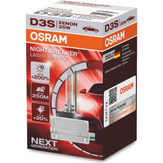 Автолампы OSRAM D3S XENARC® NIGHT BREAKER® LASER 4052899992979 Автолампы OSRAM D3S XENARC® NIGHT BREAKER® LASER 4052899992979