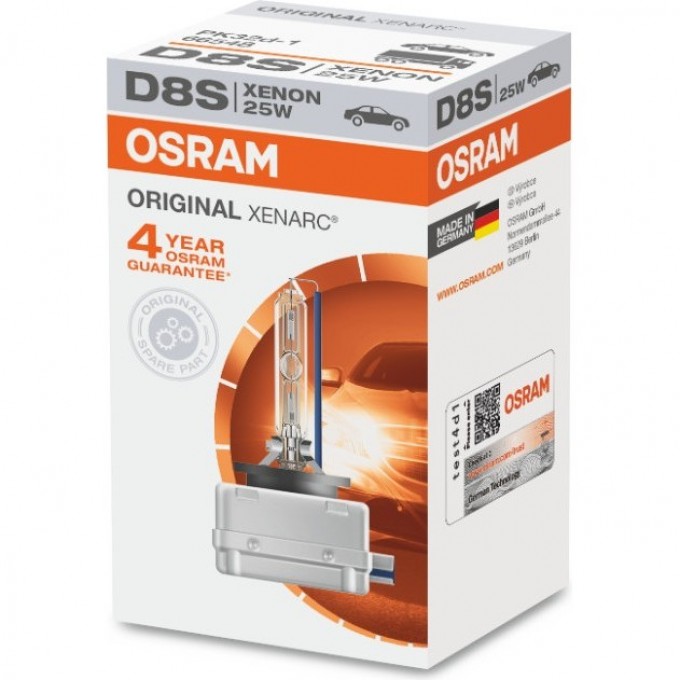 Автолампы OSRAM D8S XENARC® ORIGINAL 66548(1 шт) 4008321787019 Автолампы OSRAM D8S XENARC® ORIGINAL 66548(1 шт) 4008321787019