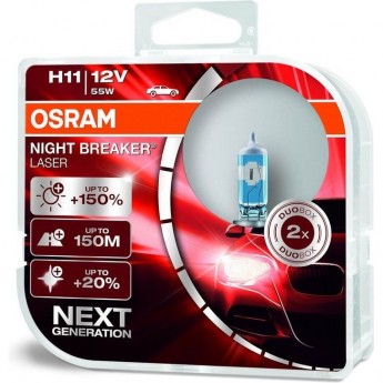 Автолампы OSRAM H11 NIGHT BREAKER® LASER 64211NL - HCB (2 шт) Автолампы OSRAM H11 NIGHT BREAKER® LASER 64211NL - HCB (2 шт)