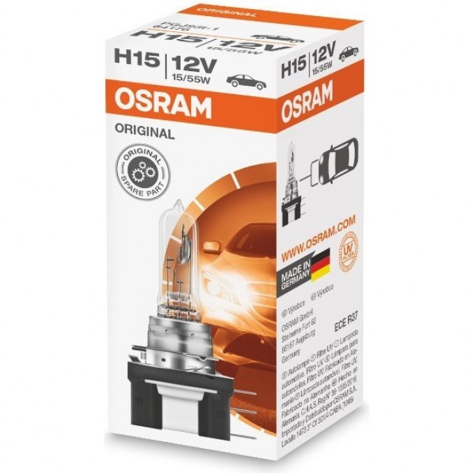 Автолампы OSRAM H15 ORIGINAL LINE 64176 4008321218391 Автолампы OSRAM H15 ORIGINAL LINE 64176 4008321218391