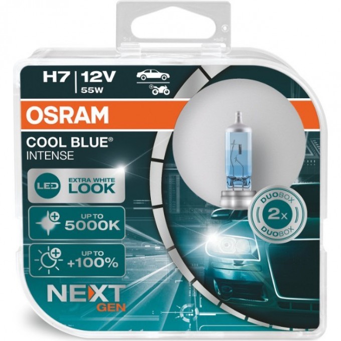 Автолампы OSRAM H7 COOL BLUE® INTENSE Next Gen 64210CBN-HCB 4062172149310 Автолампы OSRAM H7 COOL BLUE® INTENSE Next Gen 64210CBN-HCB 4062172149310