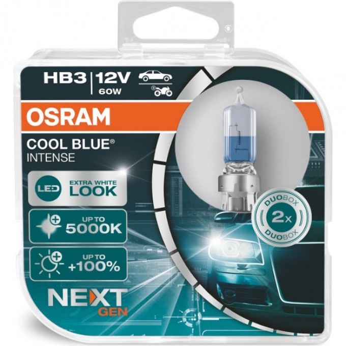 Автолампы OSRAM HB3 COOL BLUE® INTENSE Next Gen 9005CBN-HCB 4062172215022 Автолампы OSRAM HB3 COOL BLUE® INTENSE Next Gen 9005CBN-HCB 4062172215022