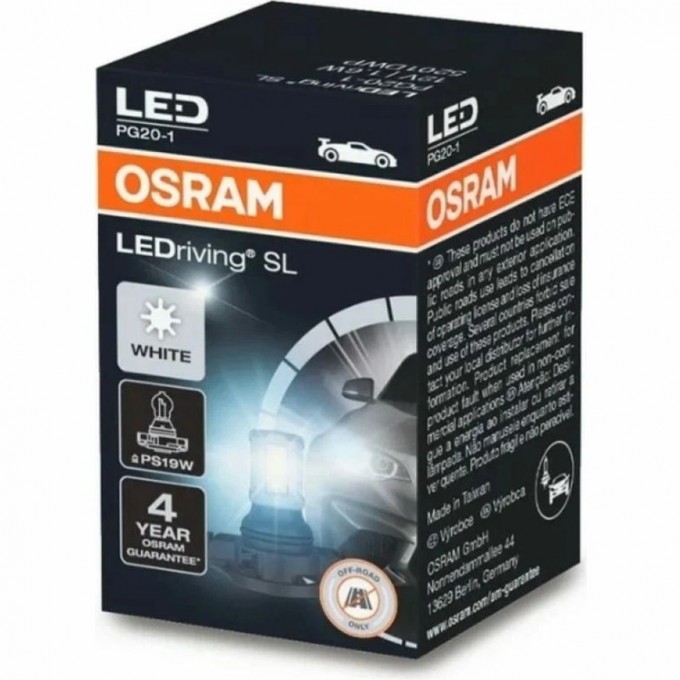 Автолампы OSRAM LED ≜ PS19W LEDRIVING SL 5201DWP 4062172150293 Автолампы OSRAM LED ≜ PS19W LEDRIVING SL 5201DWP 4062172150293