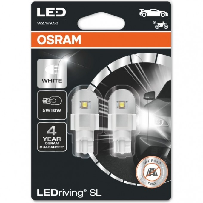 Автолампы OSRAM LED ≜W16W LEDRIVING SL 921DWP-02B 4062172150804 Автолампы OSRAM LED ≜W16W LEDRIVING SL 921DWP-02B 4062172150804