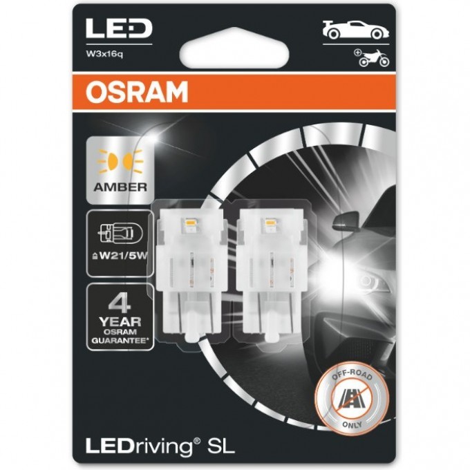 Автолампы OSRAM LED ≜W21/5W LEDRIVING SL 7515DYP-02B AMBER Желтый 4062172152303 Автолампы OSRAM LED ≜W21/5W LEDRIVING SL 7515DYP-02B AMBER Желтый 4062172152303