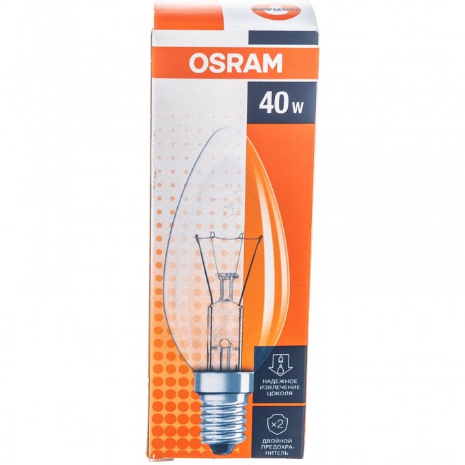 Лампа накаливания OSRAM CLASSIC B CL 40W E14 4008321788641 Лампа накаливания OSRAM CLASSIC B CL 40W E14 4008321788641