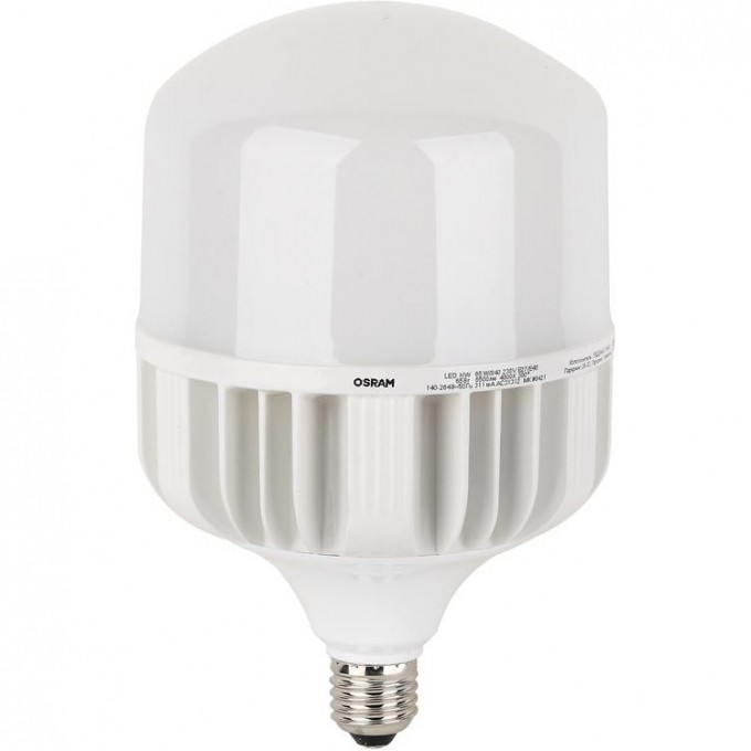 Лампа светодиодная LED OSRAM HW 80Вт T матовая 4000К E27/E40 8000лм 140-265В угол пучка 200град. 4058075576933 Лампа светодиодная LED OSRAM HW 80Вт T матовая 4000К E27/E40 8000лм 140-265В угол пучка 200град. 4058075576933