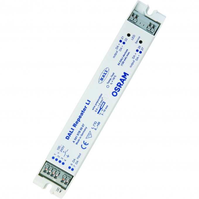 Усилитель сигнала OSRAM DALI REP LI/100-240 25X1 292599 Усилитель сигнала OSRAM DALI REP LI/100-240 25X1 292599